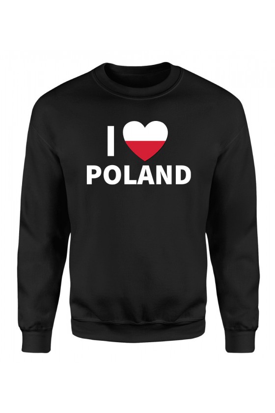 Bluza Damska Klasyczna I Love Poland