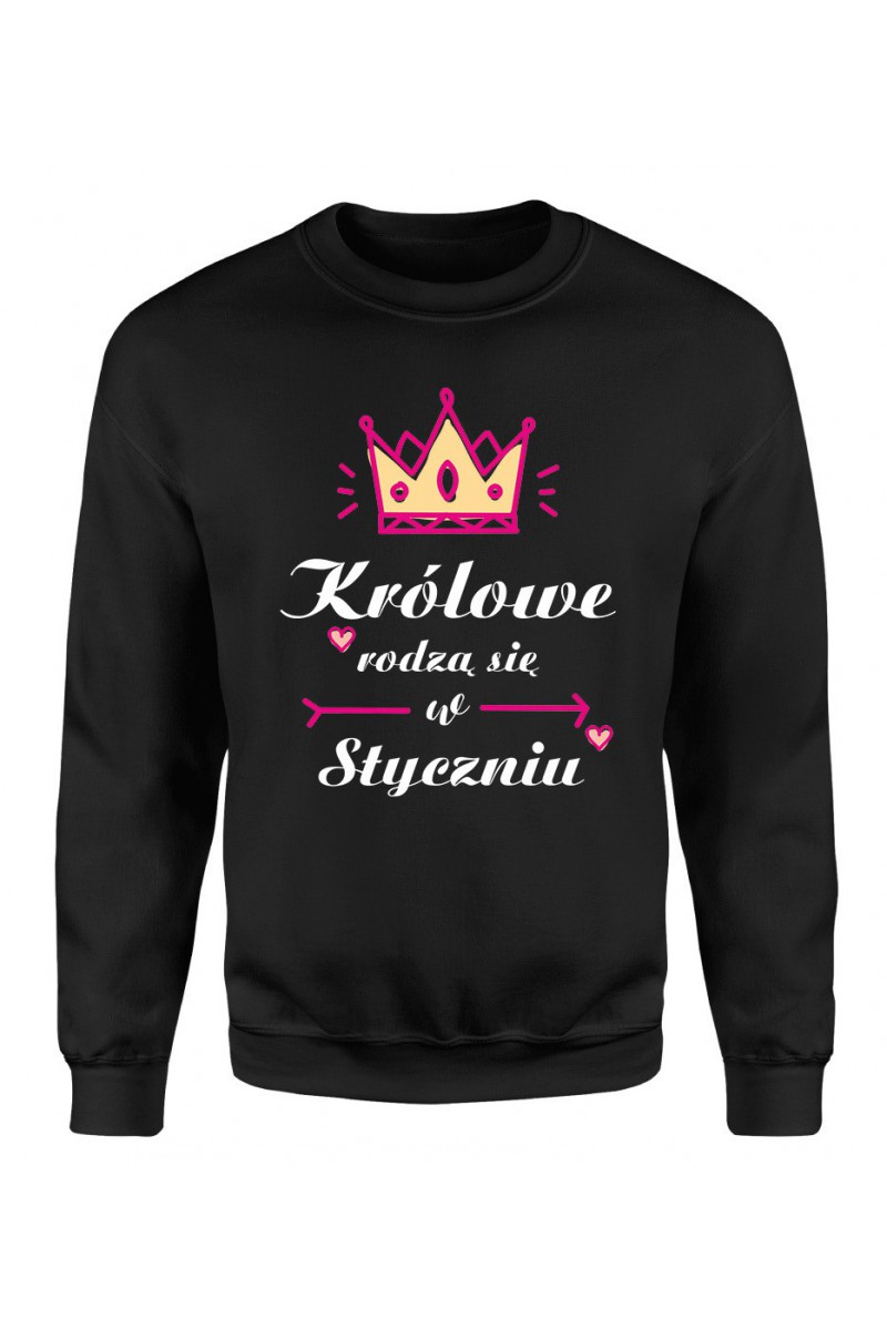 Bluza Damska Klasyczna Królowe Rodzą Się W Styczniu