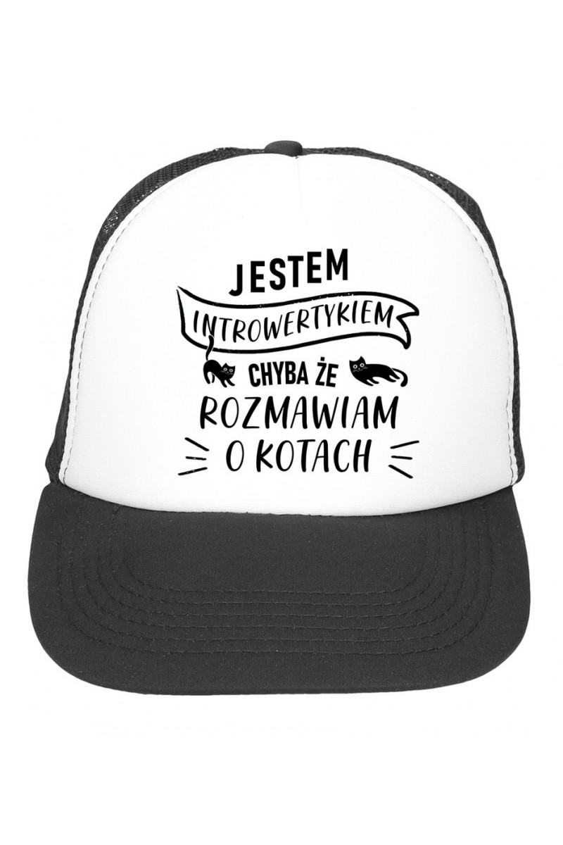 Czapka z daszkiem Jestem Introwertykiem Chyba Że Rozmawiam O Kotach