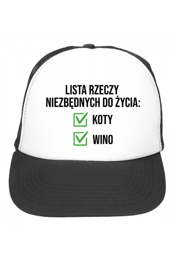 Czapka z daszkiem Lista Rzeczy Niezbędnych Do Życia