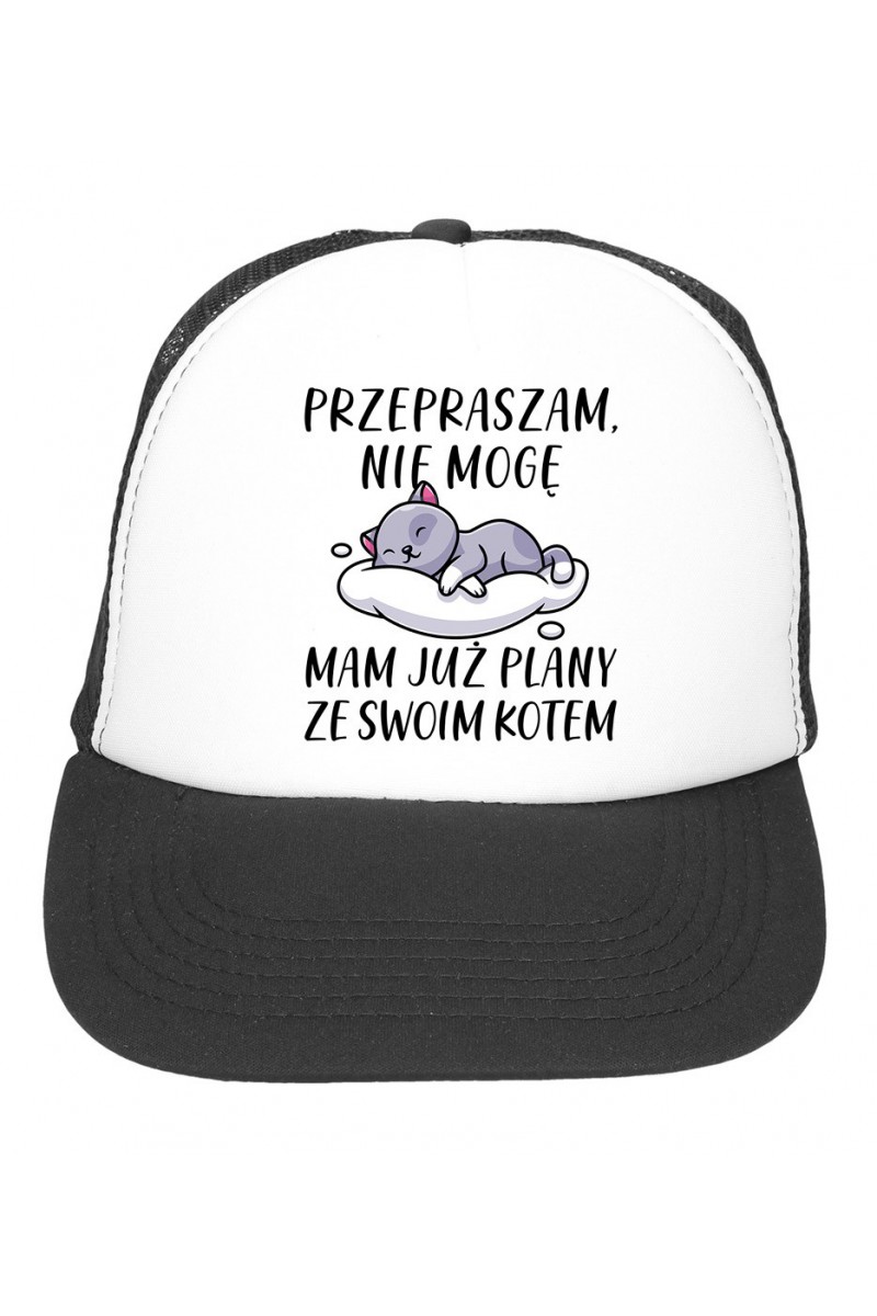 Czapka z daszkiem Przepraszam Nie Mogę Mam Już Plany Ze Swoim Kotem