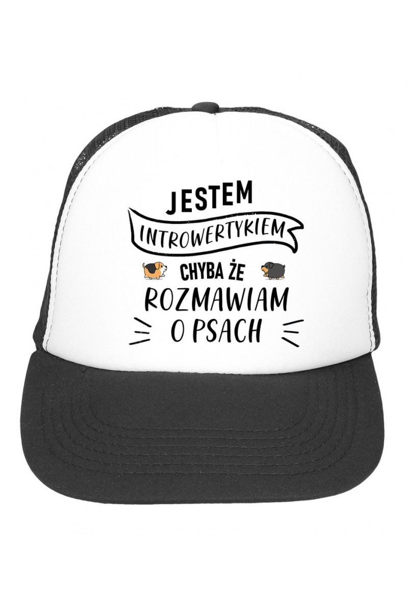 Czapka z daszkiem Jestem Introwertykiem Chyba Że Rozmawiam O Psach