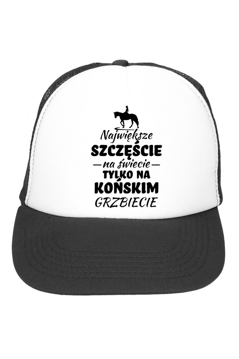 Czapka z daszkiem Największe Szczęście Na Świecie Tylko Na Końskim Grzbiecie