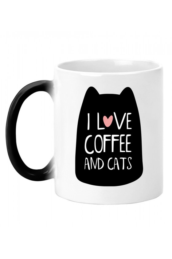 Kubek Magiczny I Love Coffee And Cats II