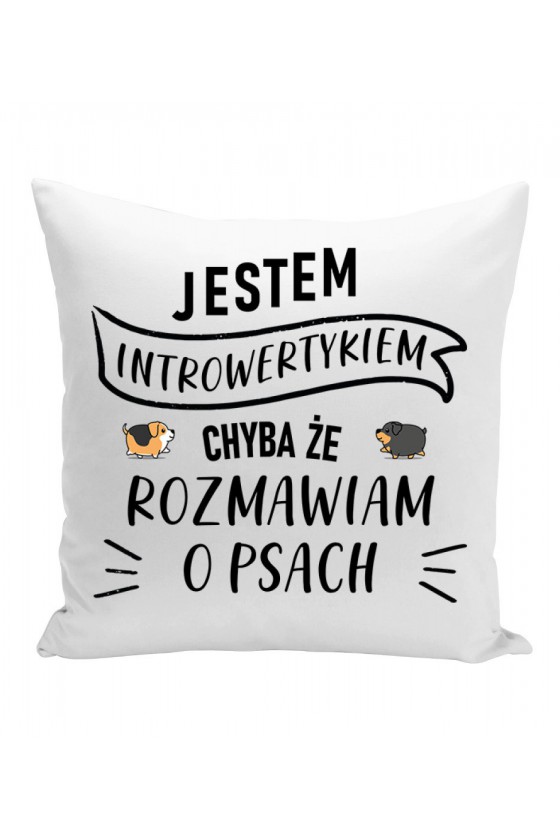 Poduszka Jestem Introwertykiem Chyba Że Rozmawiam O Psach