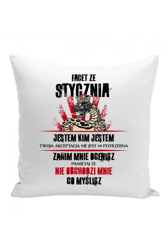 Poduszka Facet Ze Stycznia Jestem Kim Jestem