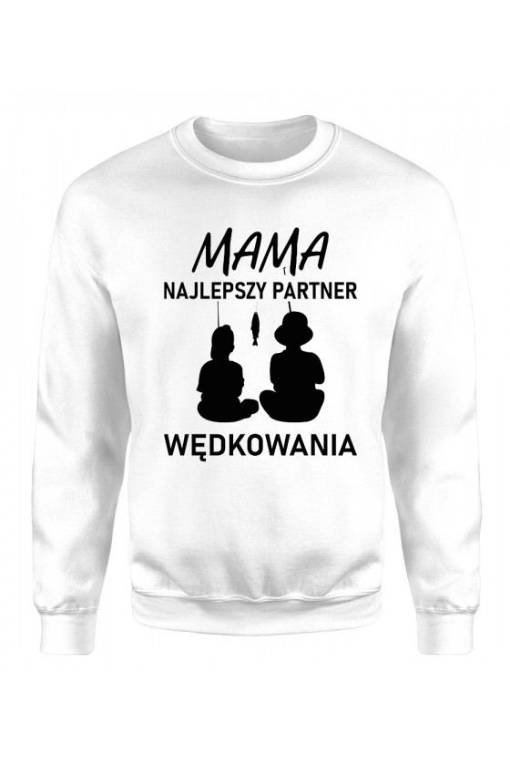 Bluza Damska Klasyczna Mama, Najlepszy Partner Wędkowania