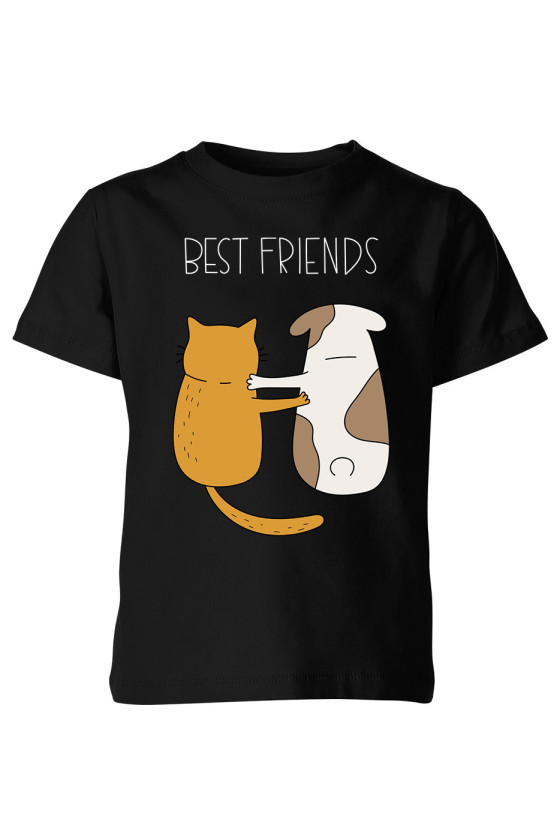 Koszulka Dziecięca Best Friends Kot I Pies