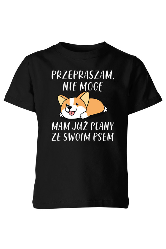 Koszulka Dziecięca Przepraszam Nie Mogę Mam Już Plany Ze Swoim Psem