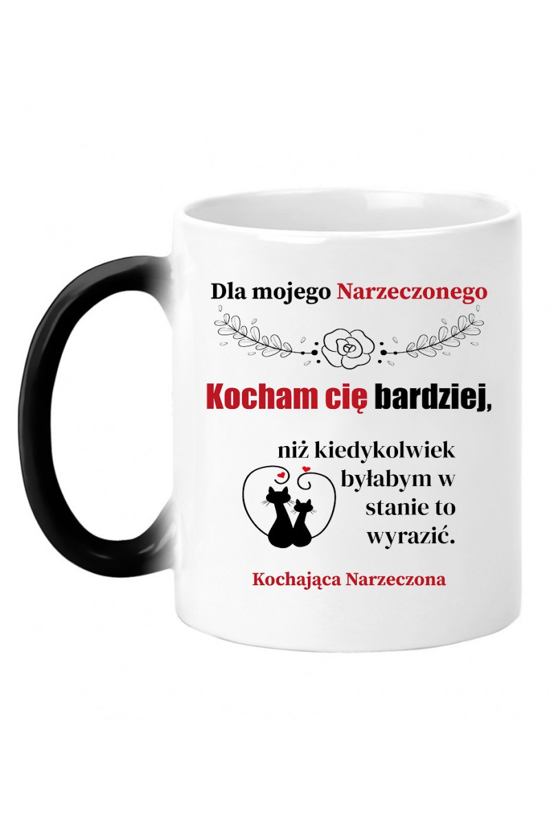 Kubek Magiczny Dla Mojego Narzeczonego, Kocham Cię Bardziej