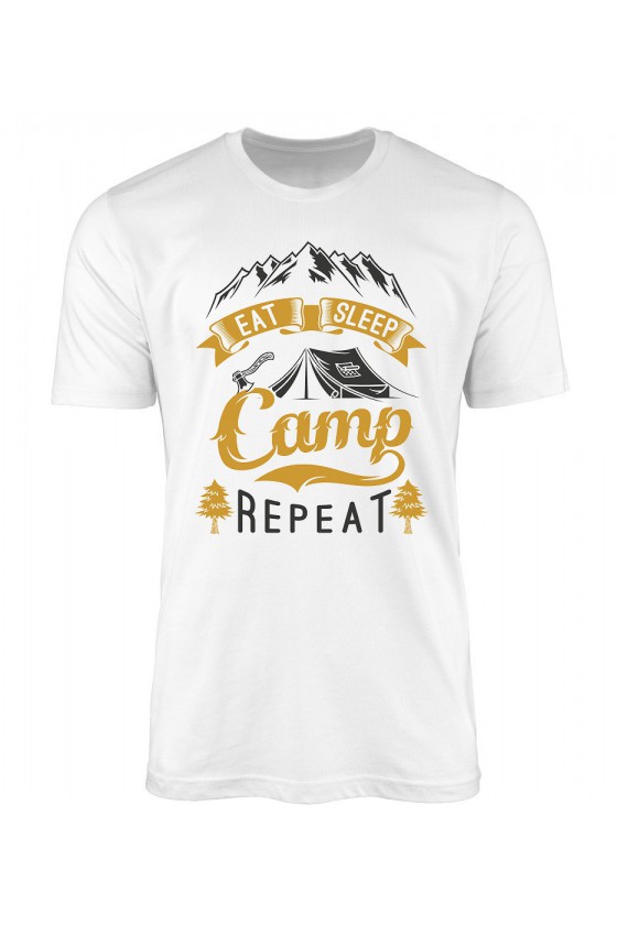 Koszulka Męska Eat, Sleep, Camp, Repeat