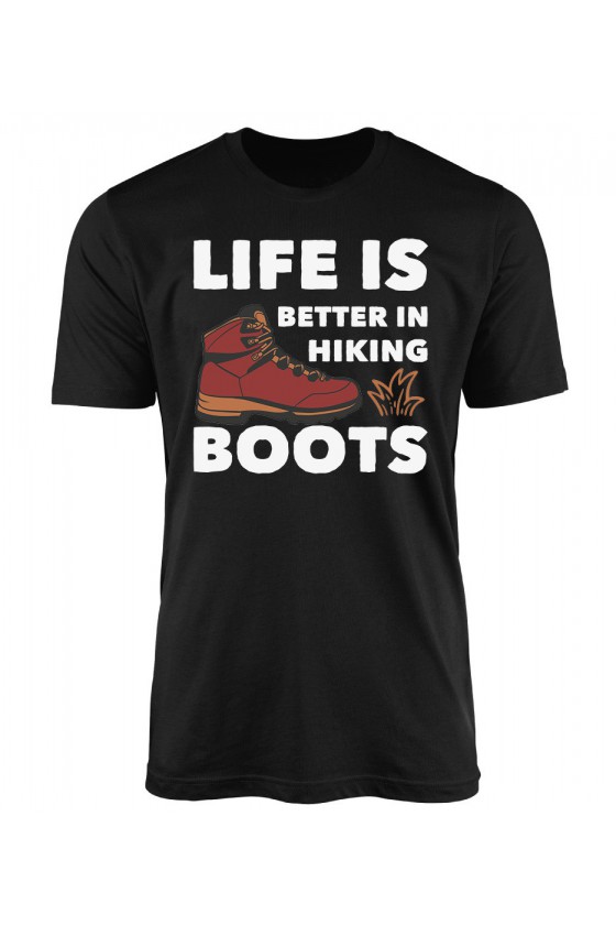 Koszulka Męska Life Is Better In Hiking Boots