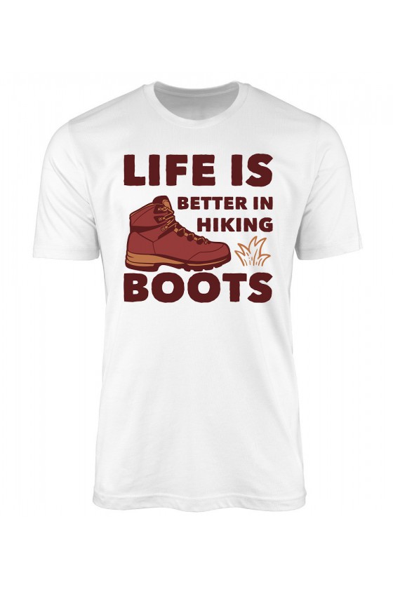 Koszulka Męska Life Is Better In Hiking Boots