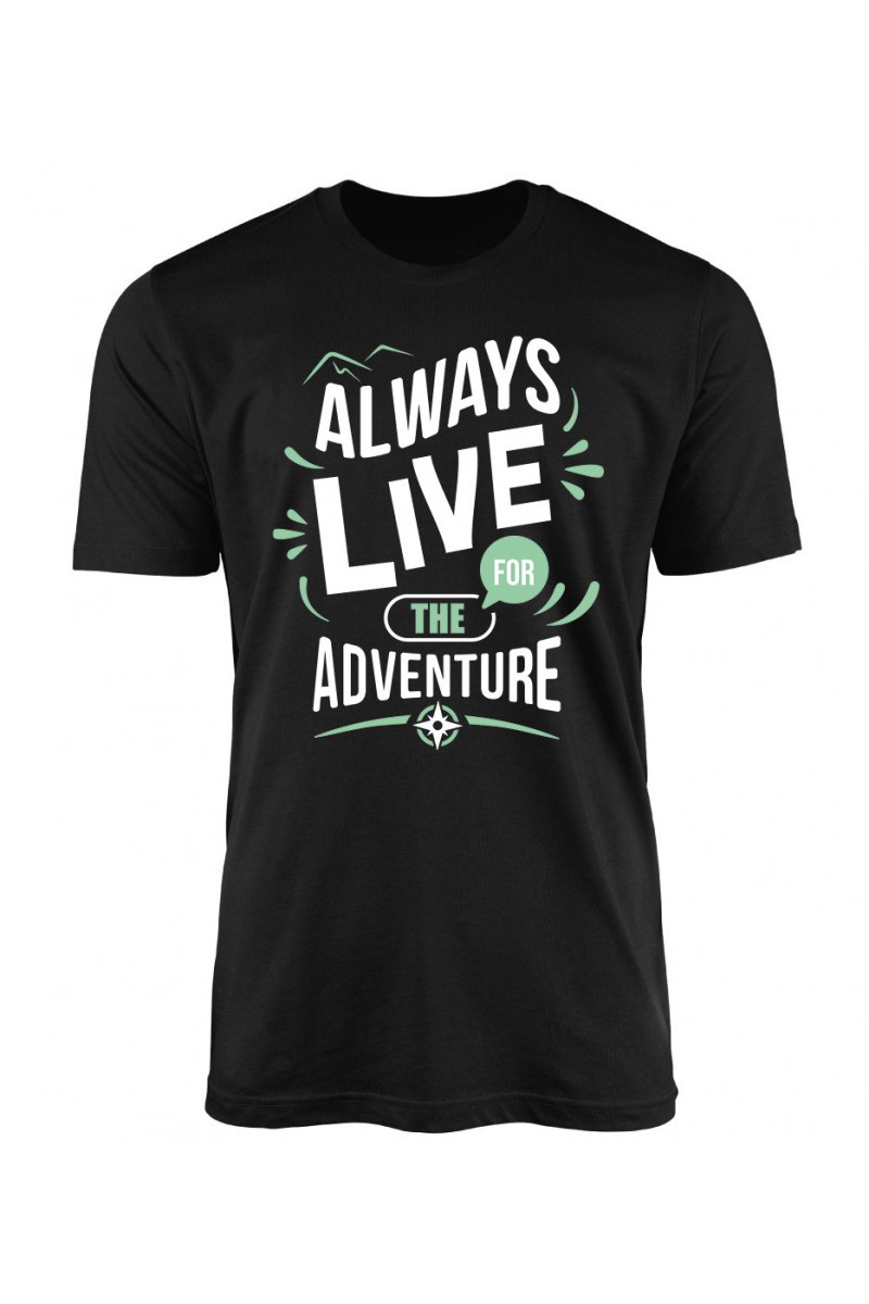 Koszulka Męska Always Live For The Adventure Koszulka Męska Always Live For The Adventure