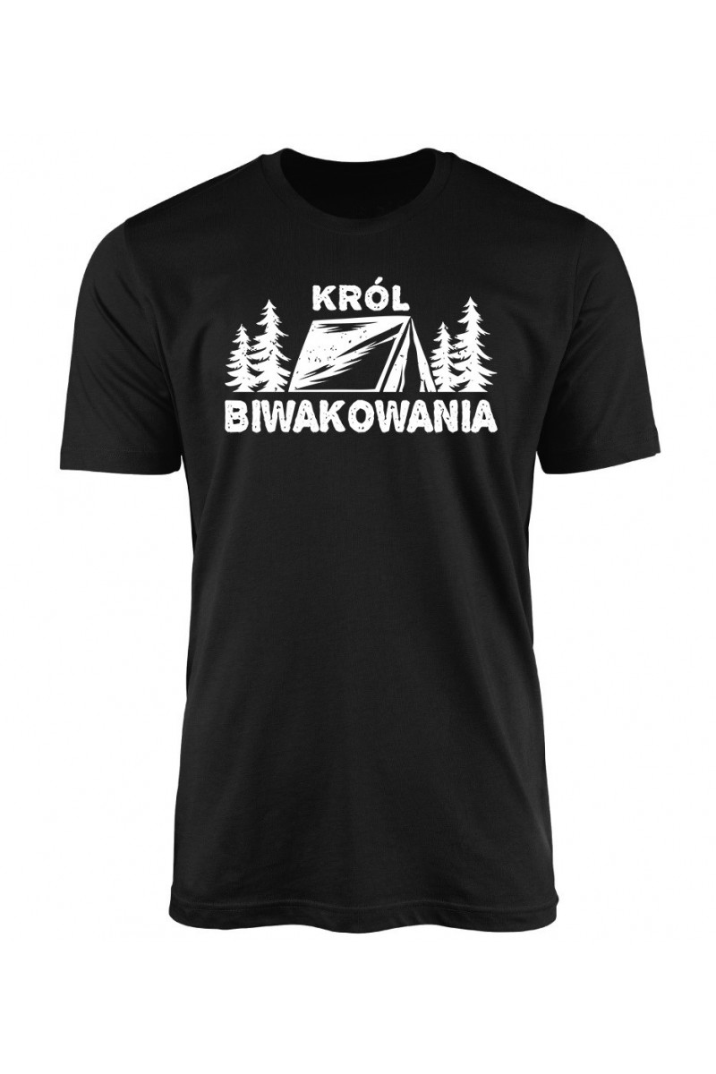 Koszulka Męska Król Biwakowania Koszulka Męska Król Biwakowania