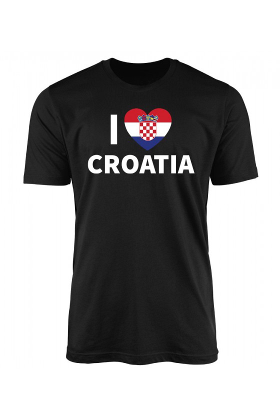 Koszulka Męska I Love Croatia