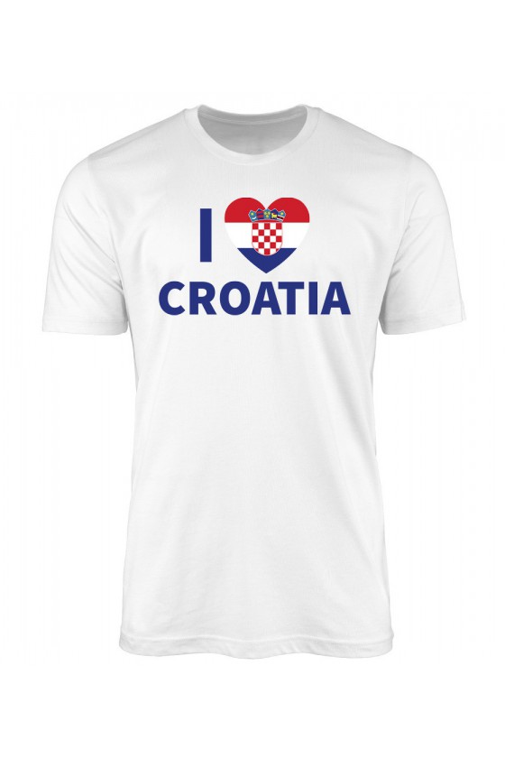 Koszulka Męska I Love Croatia