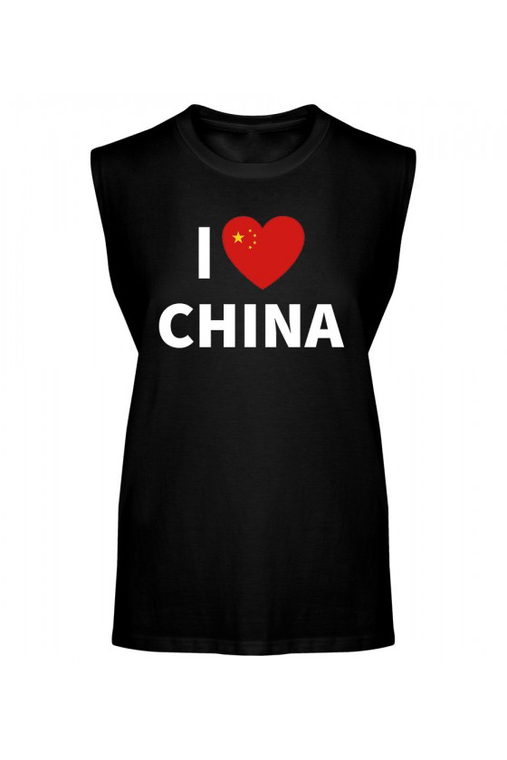 Koszulka Męska Tank Top I Love China