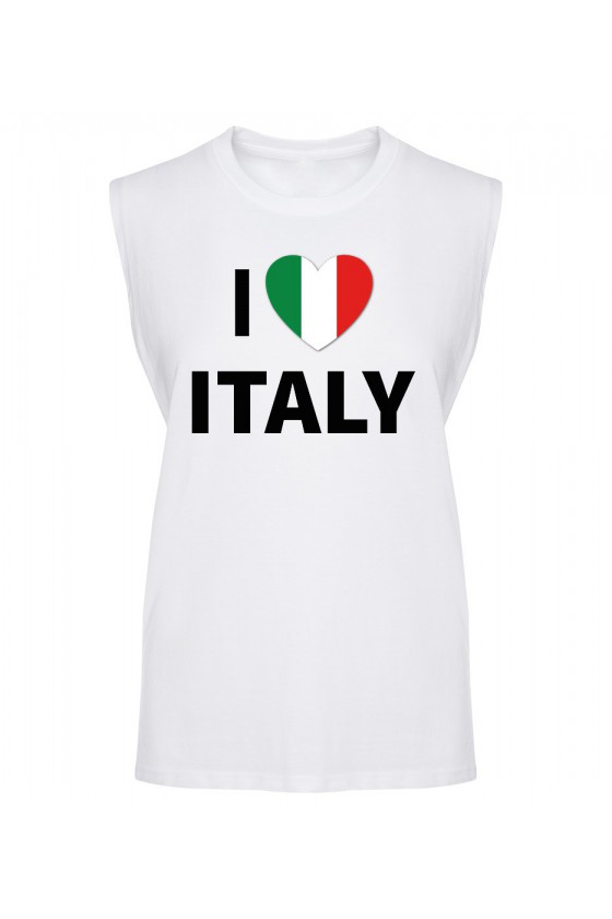 Koszulka Męska Tank Top I Love Italy