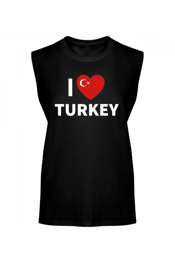 Koszulka Męska Tank Top I Love Turkey