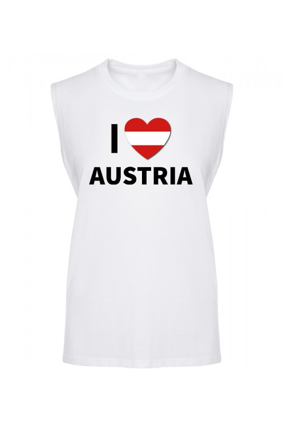 Koszulka Męska Tank Top I Love Austria
