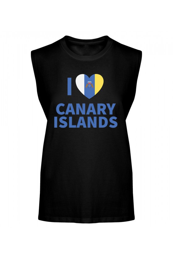 Koszulka Męska Tank Top I Love Canary Islands