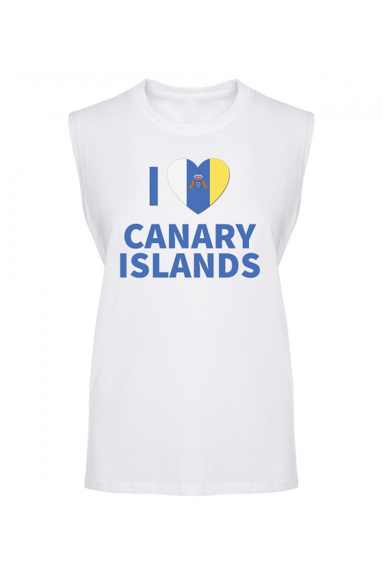 Koszulka Męska Tank Top I Love Canary Islands