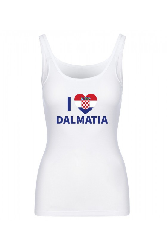 Koszulka Damska Tank Top I Love Dalmatia