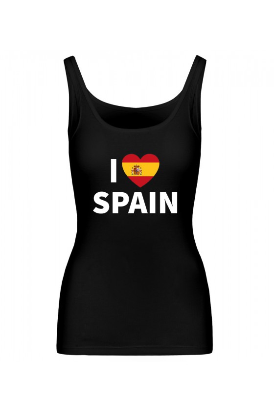 Koszulka Damska Tank Top I Love Spain