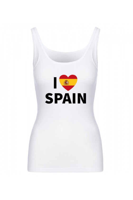 Koszulka Damska Tank Top I Love Spain