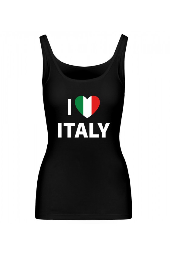 Koszulka Damska Tank Top I Love Italy