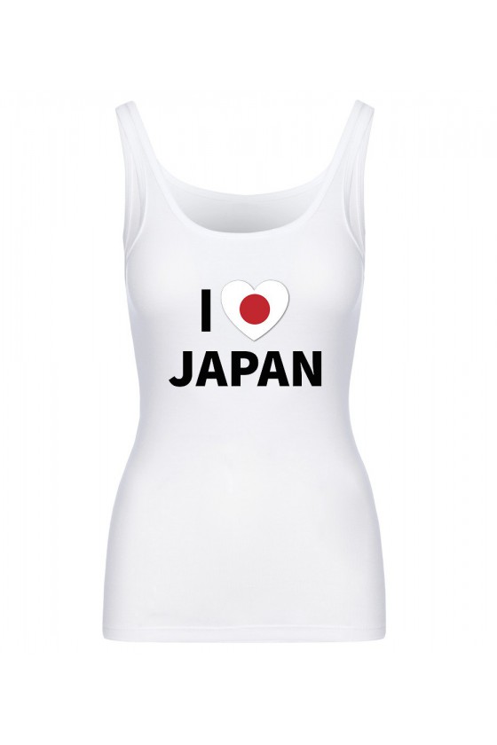 Koszulka Damska Tank Top I Love Japan