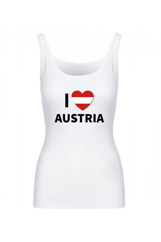 Koszulka Damska Tank Top I Love Austria