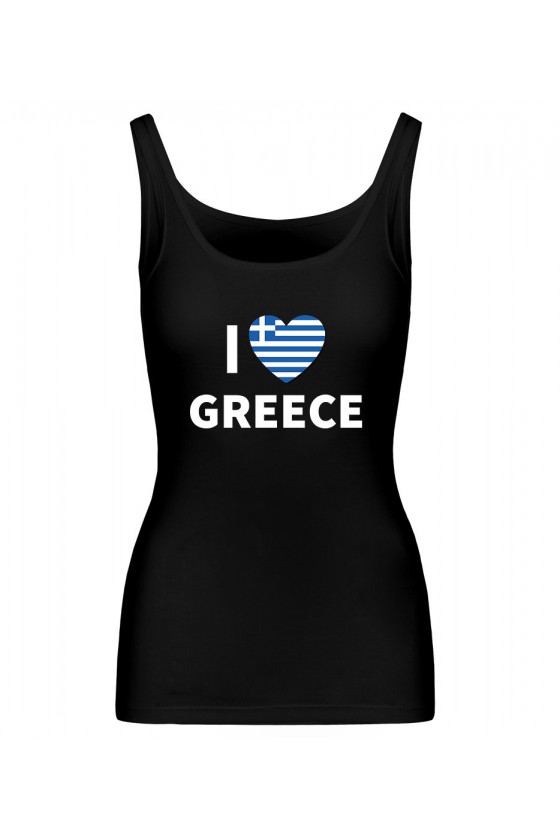 Koszulka Damska Tank Top I Love Greece