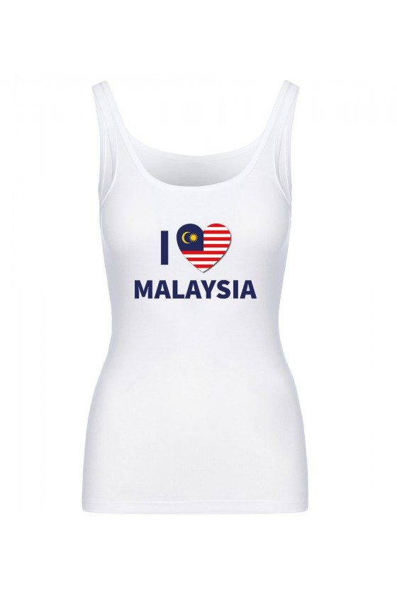 Koszulka Damska Tank Top I Love Malaysia
