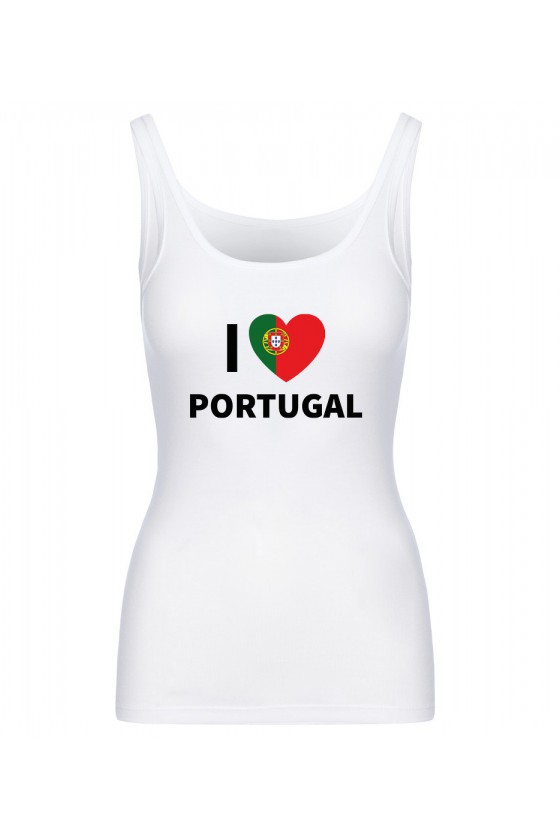 Koszulka Damska Tank Top I Love Portugal