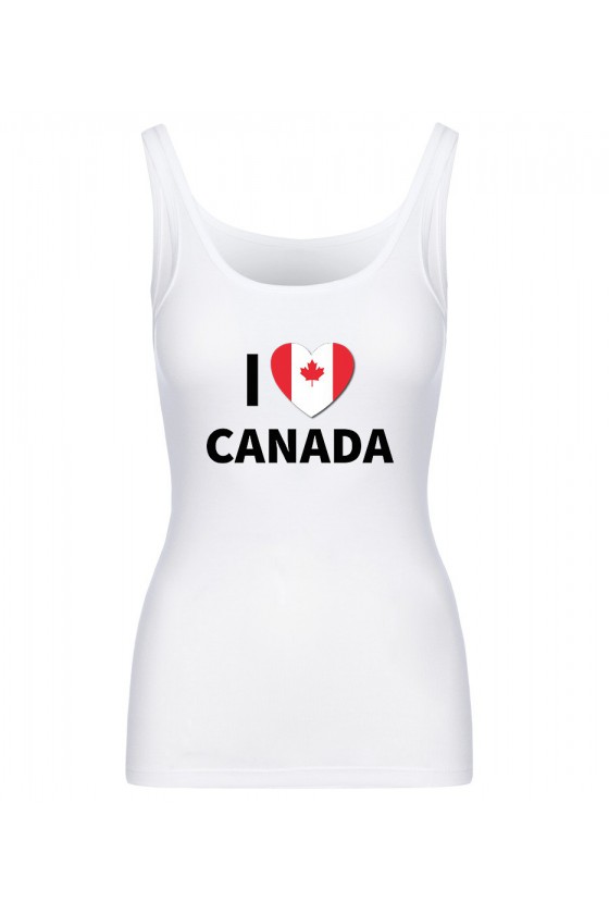 Koszulka Damska Tank Top I Love Canada