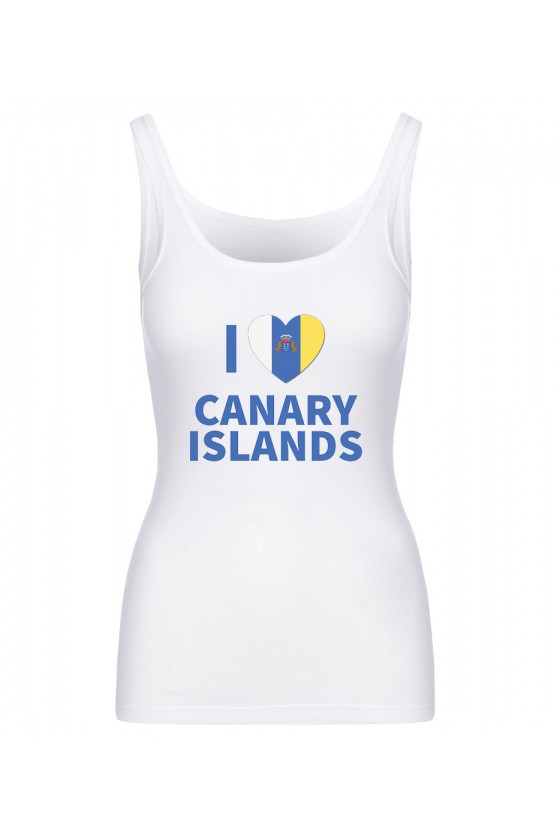 Koszulka Damska Tank Top I Love Canary Islands