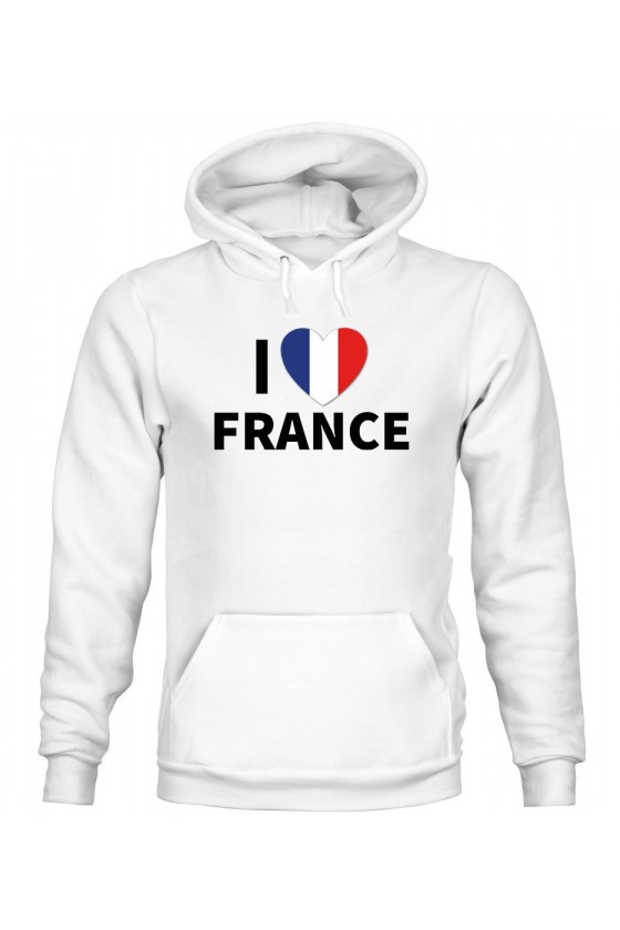 Bluza Męska z Kapturem I Love France