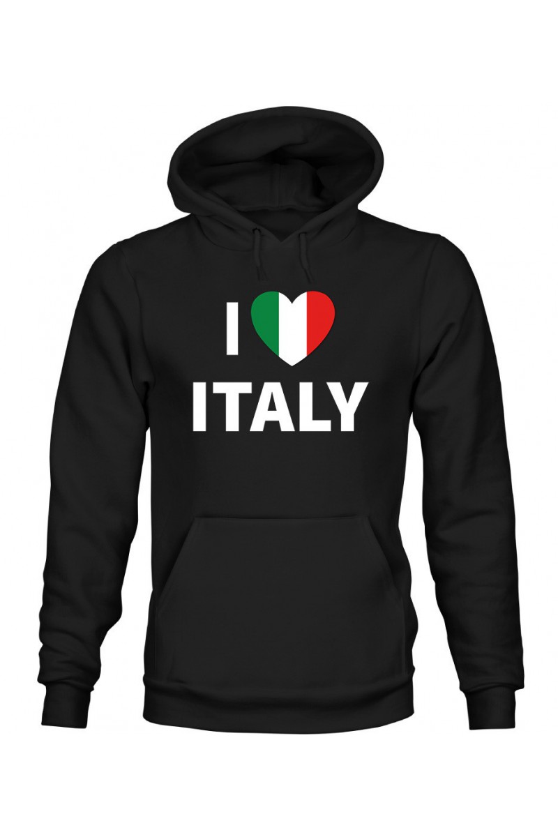 Bluza Męska z Kapturem I Love Italy