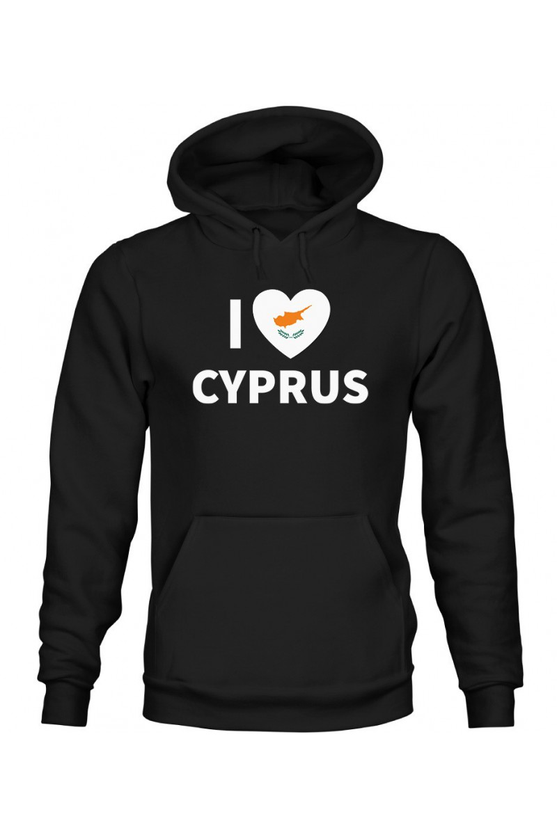 Bluza Męska z Kapturem I Love Cyprus