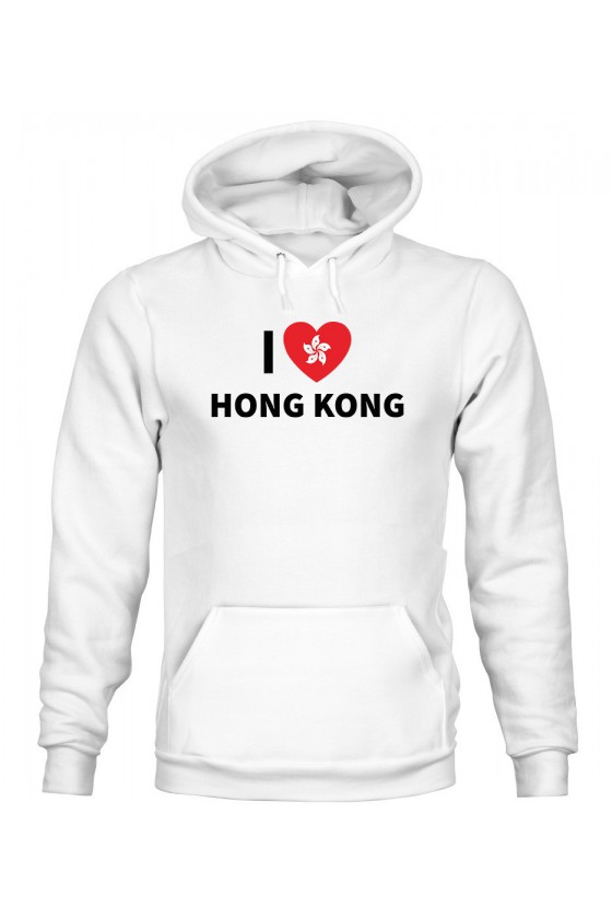 Bluza Damska z Kapturem I Love Hong Kong