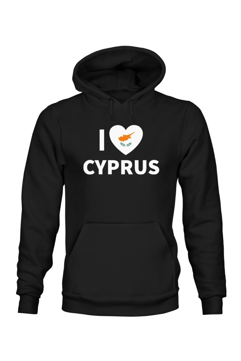 Bluza Damska z Kapturem I Love Cyprus