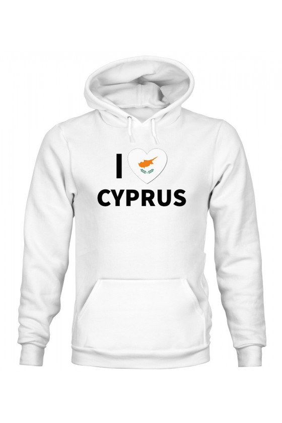 Bluza Damska z Kapturem I Love Cyprus