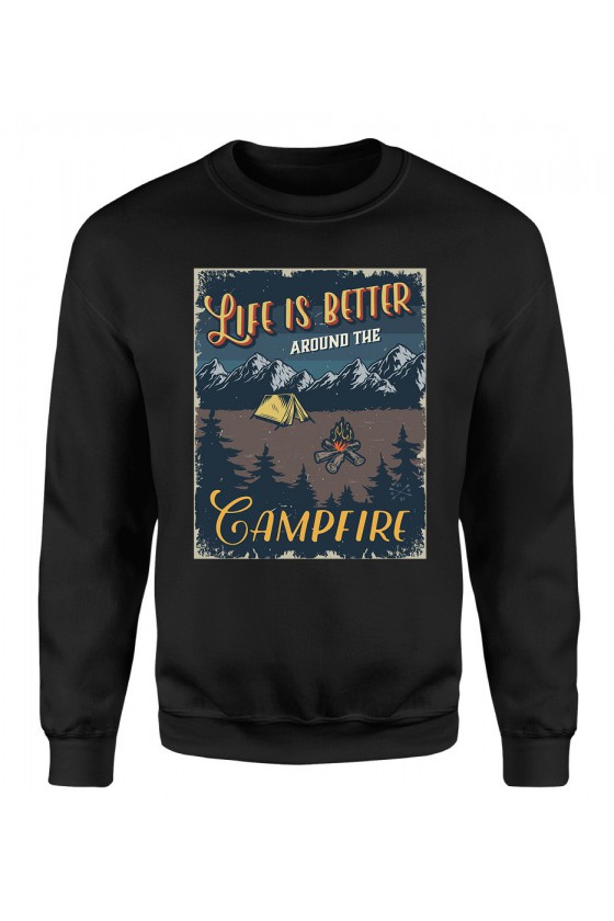 Bluza Męska Klasyczna Life Is Better Around The Campfire