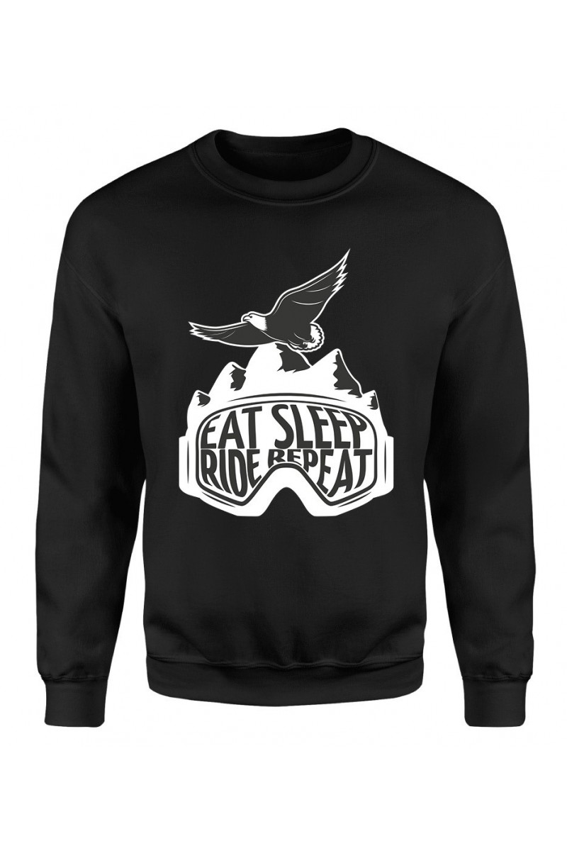 Bluza Męska Klasyczna Eat, Sleep, Ride, Repeat