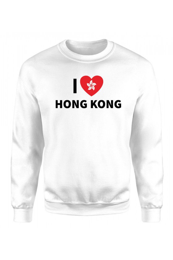 Bluza Męska Klasyczna I Love Hong Kong