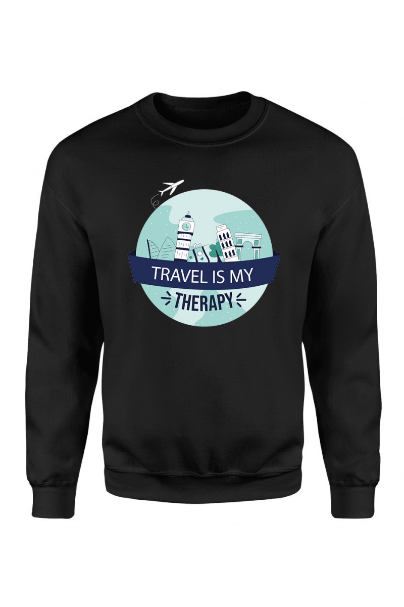 Bluza Damska Klasyczna Travel Is My Therapy II