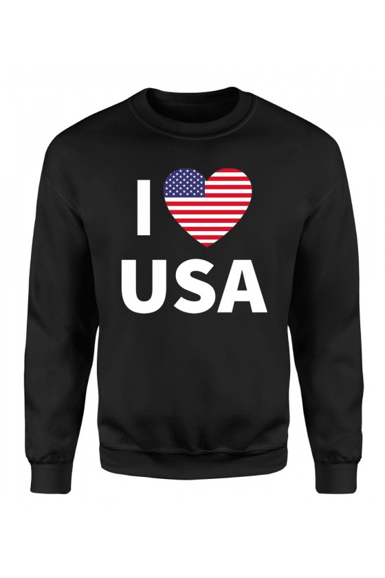 Bluza Damska Klasyczna I Love USA