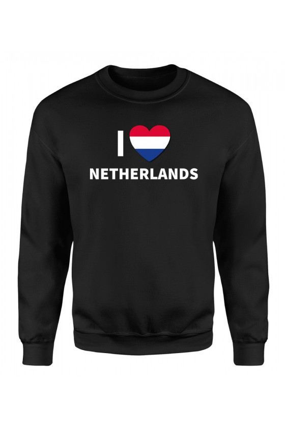 Bluza Damska Klasyczna I Love Netherlands